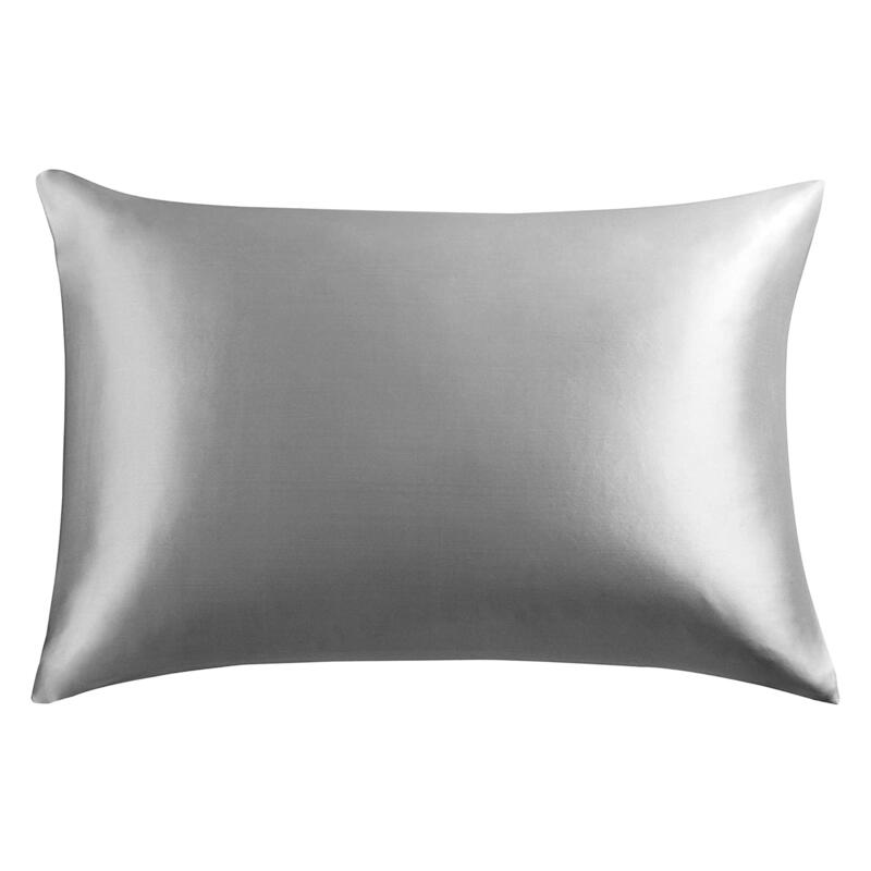Silk pillow case grey (Queen)